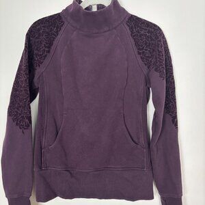 Lululemon Beautiful Fashion Floral Sweatshirt w/Pockets Size S ?